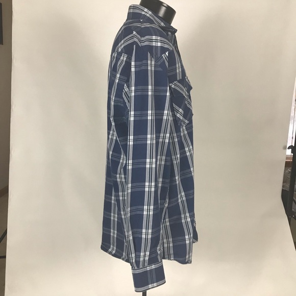 Men’s button up plaid casual shirt - Picture 4 of 5